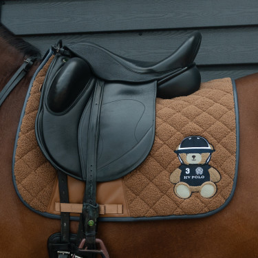 Tapis de selle HV Polo Polo teddy Dressage Camel Marron Tapis de selle HV Polo Polo teddy Dressage Camel Marron