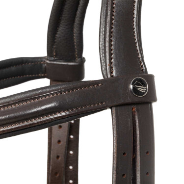 Bridon Supreme à relief carré en cuir
