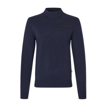 Pull tricoté à col roulé homme KLmitchel Kingsland Marine Bleu marine