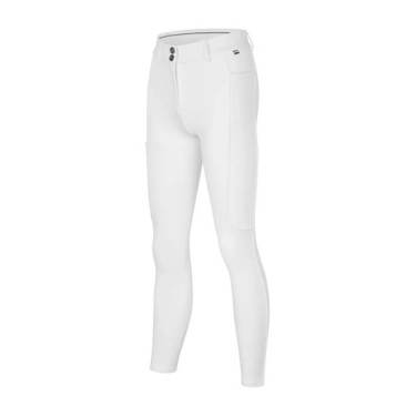 Pantalon d’équitation Full Grip femme à morphologie en H KLKornelia Kingsland Blanc