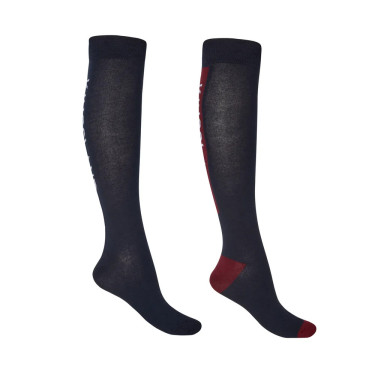 Unisex kniekousen met logo set van 2 Kingsland Unisex kniekousen met logo set van 2 Kingsland