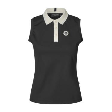 Mouwloze poloshirt voor dames in piqué KLLaura Kingsland