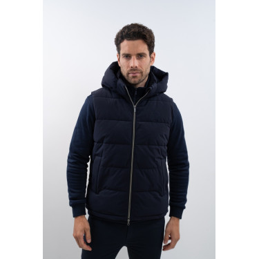 Doudoune sans manches Harcour Aubin Marine Bleu marine