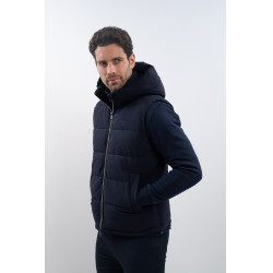 Mouwloze donsjas Harcour Aubin Marine Marineblauw