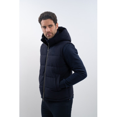 Mouwloze donsjas Harcour Aubin Marine Marineblauw