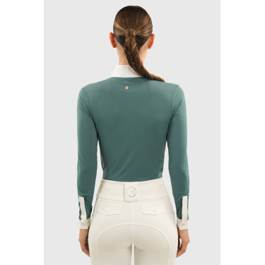 Polo de concours Harcour Coco femme Paon Bleu