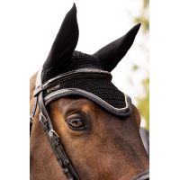Bonnet cheval Harcour Freya Noir / noir gold