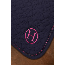 Tapis de Selle Harcour Saphir Marine / rose Bleu Tapis de Selle Harcour Saphir Marine / rose Bleu
