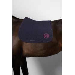 Tapis de Selle Harcour Saphir Marine / rose Bleu Tapis de Selle Harcour Saphir Marine / rose Bleu