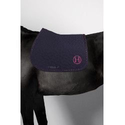 Tapis de Selle Harcour Saphir Marine / rose Bleu Tapis de Selle Harcour Saphir Marine / rose Bleu