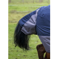 Couverture Equithème Tyrex 600 D 150G Marine / gris Couverture Equithème Tyrex 600 D 150G Marine / gris