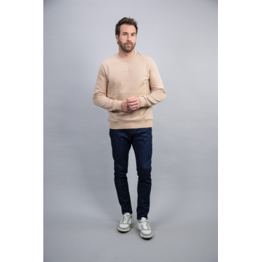 Sweater Harcour Shelton Zandkleurig Beige