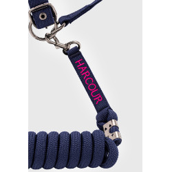 Licol et longe Harcour Amour Marine / rose Bleu