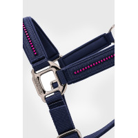 Halter en leidlijn Harcour Amour Marine / roze Blauw