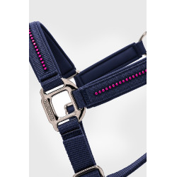 Halter en leidlijn Harcour Amour Marine / roze Blauw Halter en leidlijn Harcour Amour Marine / roze Blauw