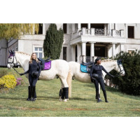 Bonnet anti-mouches Lugano Elegant HKM Noir / pétrol