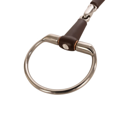 Mors à olives Velari Flex double brisure medium 18mm Blanc