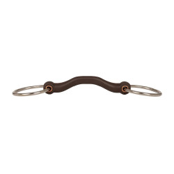 Mors simple à anneaux Velari Flex passage de langue rigide 20mm Mors simple à anneaux Velari Flex passage de langue rigide 20mm