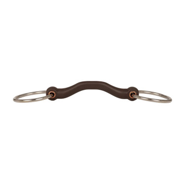 Mors simple à anneaux Velari Flex passage de langue rigide 20mm Mors simple à anneaux Velari Flex passage de langue rigide 20mm