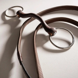 Mors simple à anneaux Velari Flex passage de langue rigide 20mm Mors simple à anneaux Velari Flex passage de langue rigide 20mm