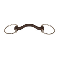 Mors à olives Velari Flex passage de langue rigide 20mm Blanc