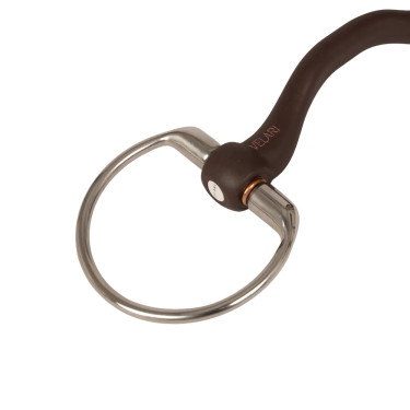 Mors à olives Velari Flex passage de langue rigide 20mm Blanc