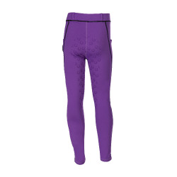 Legging Amina fond 1/1 en silicone HKM enfant Lilas foncé Violet