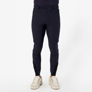 Pantalon d'équitation Euro-Star Camelio grip genoux homme Marine Bleu marine