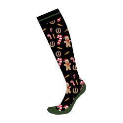 Chaussettes Imperial Riding Santa femme Noir