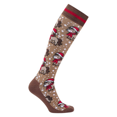 Chaussettes Imperial Riding Santa Kids Marron