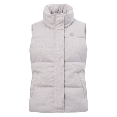 Bodywarmer Imperial Riding Belle Herringbone dames Taupe Bruin