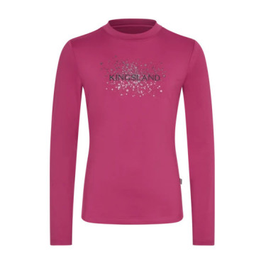 KLMadeline junior longsleeve T-shirt Kingsland Magenta rozemist