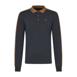 Polo en piqué à manches longues homme KLmarco  Kingsland Marine Bleu marine