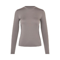 T-shirt d’entraînement femme à col rond KLLea Kingsland Marron fer
