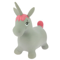 Licorne sauteuse Equi-Kids Gris / rose