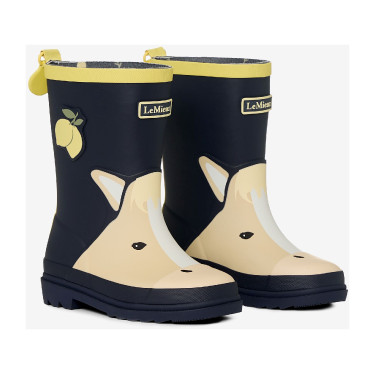 Bottes de pluie LeMieux enfant Splash Western Lemon print