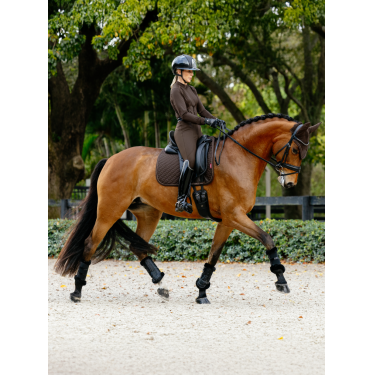 Tapis de dressage LeMieux Brilliance Square Espresso Marron Tapis de dressage LeMieux Brilliance Square Espresso Marron
