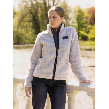 Veste zippée en polaire sherpa Heritage Stone LeMieux Stone Gris
