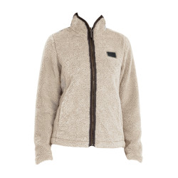 Veste zippée en polaire sherpa Heritage Stone LeMieux Stone Gris