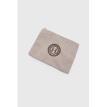 Pochette Harcour Cachou Chevron