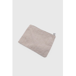 Pochette Harcour Cachou Chevron