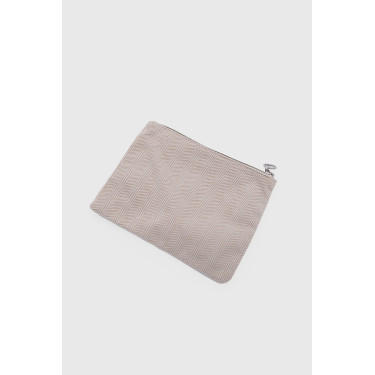 Pochette Harcour Cachou Chevron