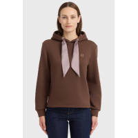 Sweat à capuche Harcour femme Celia Châtaigne Marron