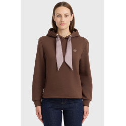 Sweat à capuche Harcour femme Celia Châtaigne Marron