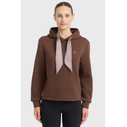 Sweat à capuche Harcour femme Celia Châtaigne Marron