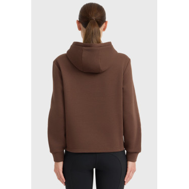 Sweat à capuche Harcour femme Celia Châtaigne Marron