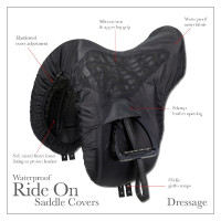 Housse de selle de dressage LeMieux ProKit Ride On Noir Housse de selle de dressage LeMieux ProKit Ride On Noir