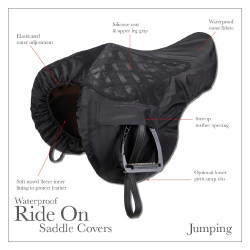 Housse de selle mixte LeMieux ProKit Ride On Noir Housse de selle mixte LeMieux ProKit Ride On Noir