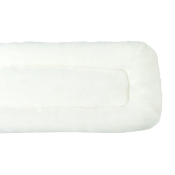 PAD SELLETTE POLAIRE 100 x 17 CM Blanc