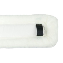 PAD SELLETTE POLAIRE 100 x 17 CM Blanc
